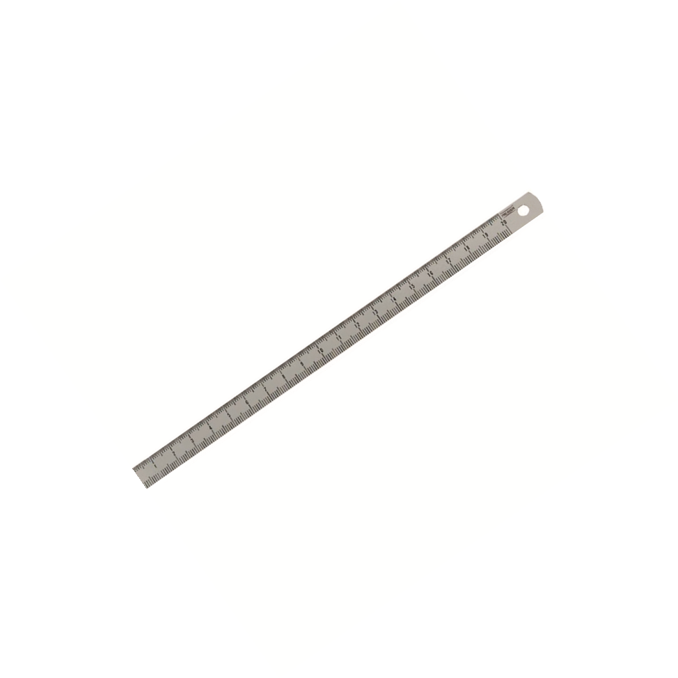 PREISSER/派尔沙 公制不锈钢直尺 不锈钢弹簧带钢・ECⅡ级 15*0.5mm 0460 224 1把